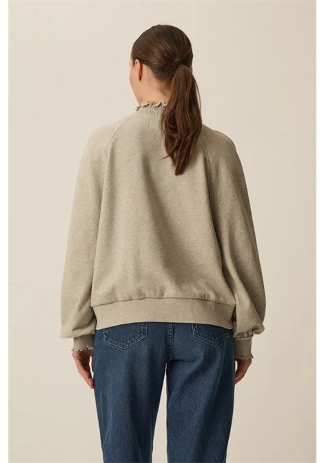 Felpa Des Petits Hauts Yaelle oversize in cotone grigio chiné Des Petits Hauts | Felpe | 1E260255GRIS CHINE